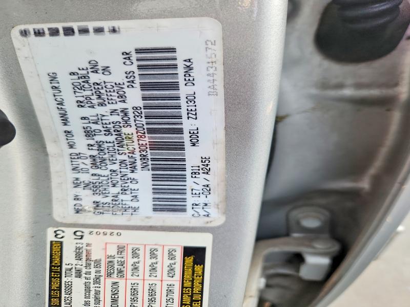 Aukcja sprzedaży 2008 Toyota Corolla, vin: 1NXBR30E78Z007328, numer aukcji: 64807656