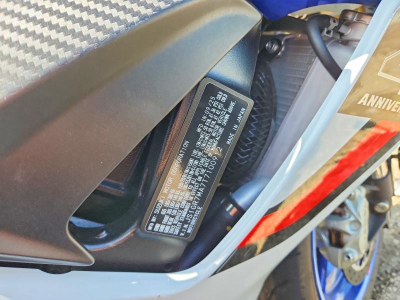 Aukcja sprzedaży 2026 Suzuki Gsx-r750, vin: JS1GR7MA7T7100912, numer aukcji: 65702756