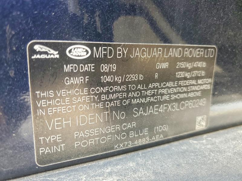 Продаж на аукціоні авто 2020 Jaguar Xe, vin: SAJAE4FX3LCP60249, номер лоту: 63264236