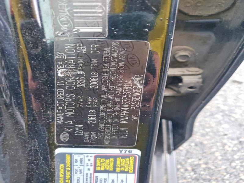 66609696 :رقم المزاد ، KNAFK4A67F5378114 vin ، 2015 Kia Forte مزاد بيع