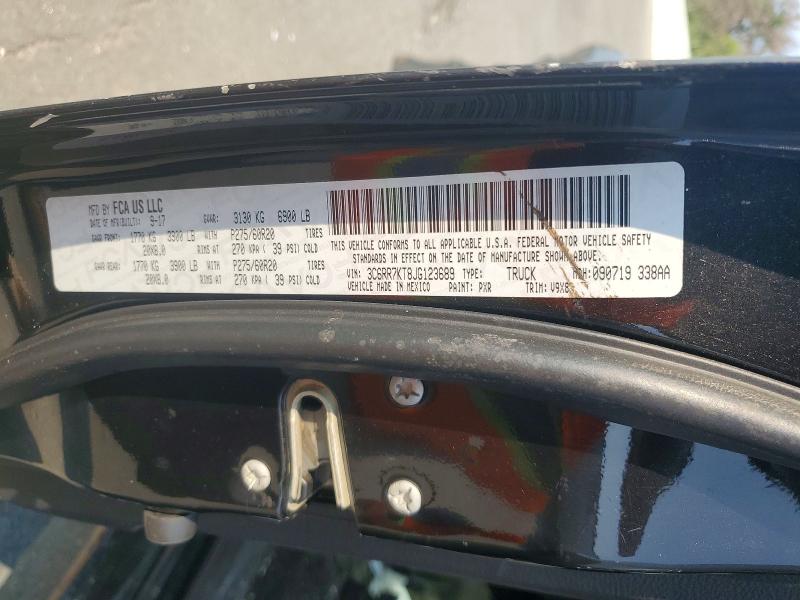 64975566 :رقم المزاد ، 3C6RR7KT8JG123689 vin ، 2018 Ram 1500 مزاد بيع