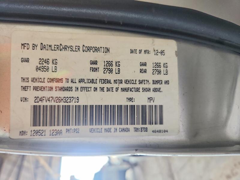 2006 Dodge Magnum მანქანა იყიდება აუქციონზე, vin: 2D4FV47V26H323719, აუქციონის ნომერი: 65129116