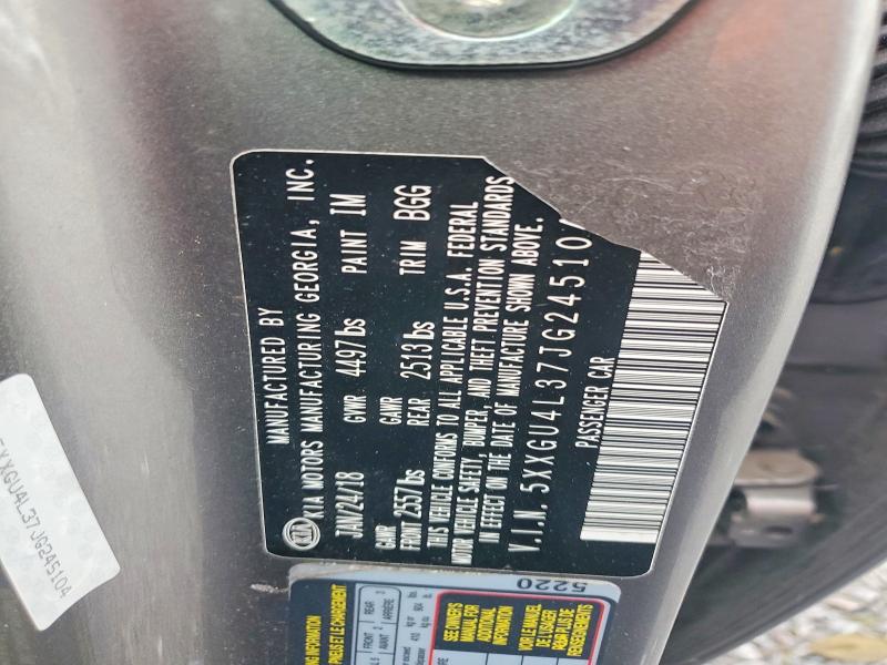64379816 :رقم المزاد ، 5XXGU4L37JG245104 vin ، 2018 Kia Optima مزاد بيع