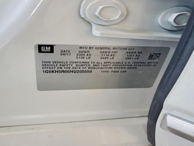 Aukcja sprzedaży 2017 Cadillac Ct6, vin: 1G6KH5R66HU205559, numer aukcji: 63302176