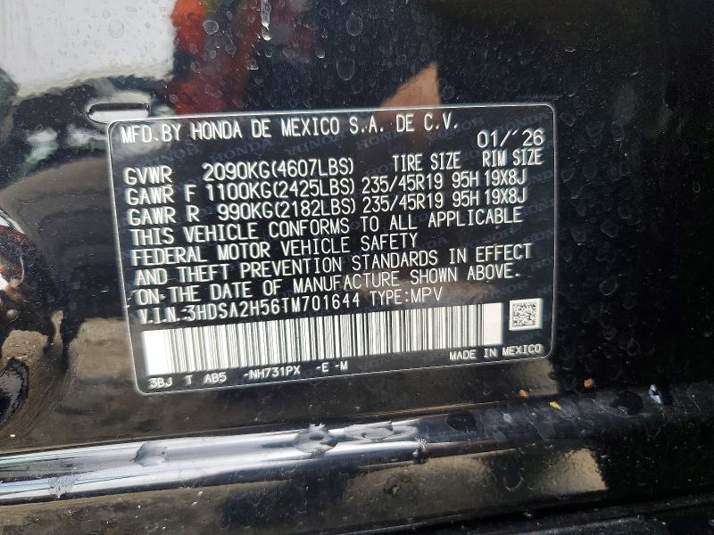 64690266 :رقم المزاد ، 3HDSA2H56TM701644 vin ، 2026 Acura Adx مزاد بيع