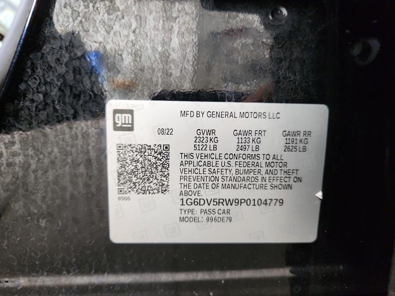 65193916 :رقم المزاد ، 1G6DV5RW9P0104779 vin ، 2023 Cadillac Ct5-v مزاد بيع