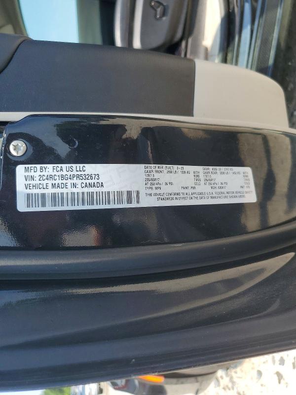 Продаж на аукціоні авто 2023 Chrysler Pacifica, vin: 2C4RC1BG4PR532673, номер лоту: 64030116
