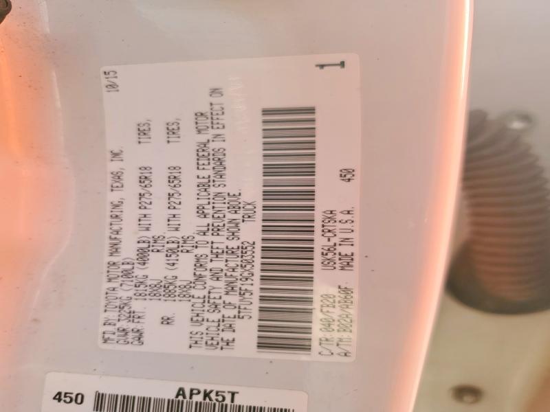 Aukcja sprzedaży 2016 Toyota Tundra, vin: 5TFUY5F19GX503552, numer aukcji: 63738446
