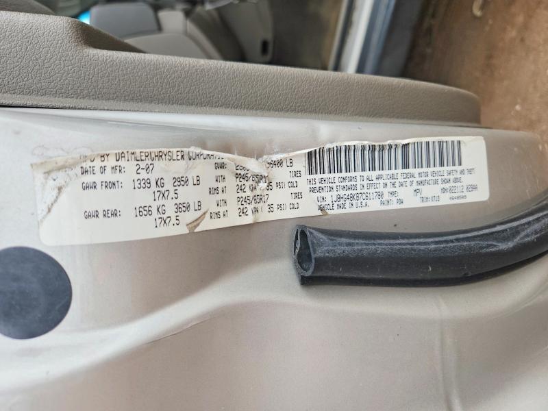 65265316 :رقم المزاد ، 1J8HG48K87C611780 vin ، 2007 Jeep Commander مزاد بيع