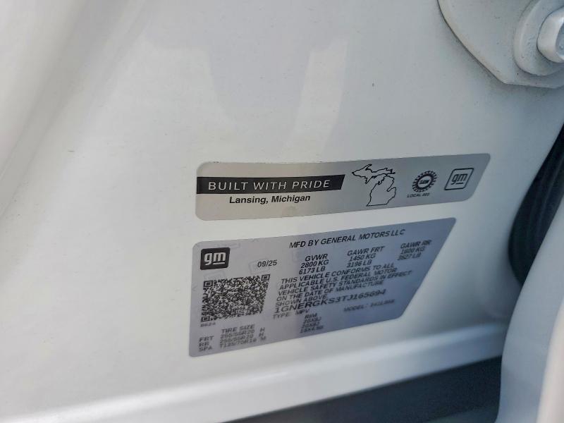 64237676 :رقم المزاد ، 1GNERGKS3TJ165694 vin ، 2026 Chevrolet Traverse مزاد بيع