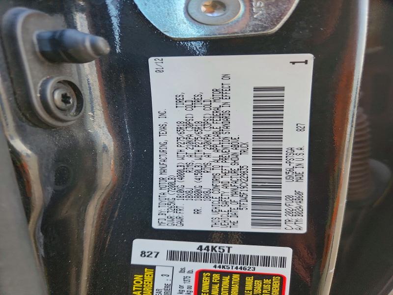 66477976 :رقم المزاد ، 5TFDW5F19CX229835 vin ، 2012 Toyota Tundra مزاد بيع