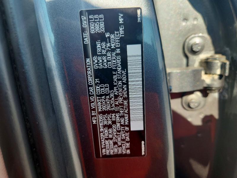 Продаж на аукціоні авто 2017 Volvo Xc90, vin: YV4A22PL9H1163565, номер лоту: 66396136
