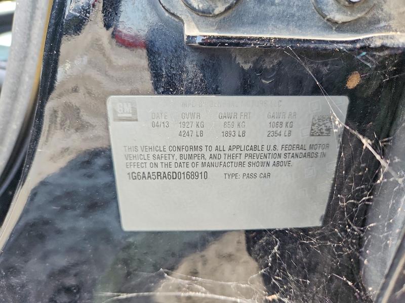 Aukcja sprzedaży 2013 Cadillac Ats, vin: 1G6AA5RA6D0168910, numer aukcji: 64442616