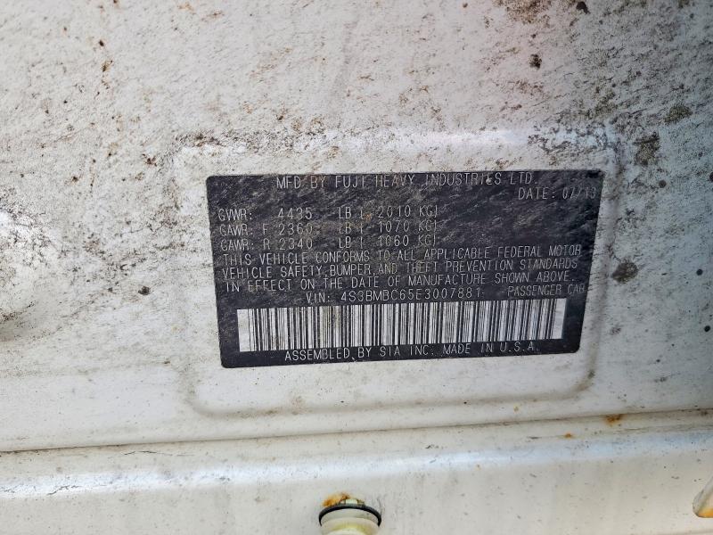 64961576 :رقم المزاد ، 4S3BMBC65E3007881 vin ، 2014 Subaru Legacy مزاد بيع