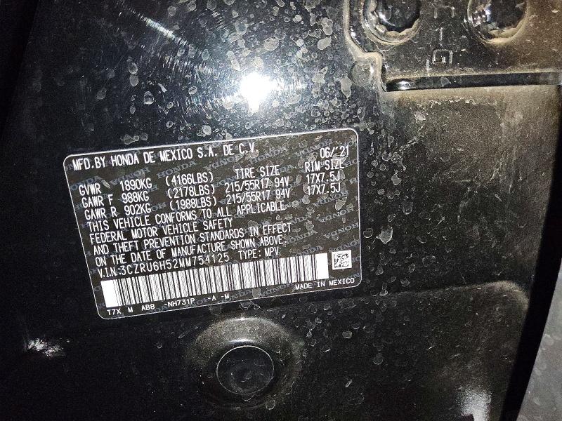 Aukcja sprzedaży 2021 Honda Hr-v, vin: 3CZRU6H52MM754125, numer aukcji: 63433986