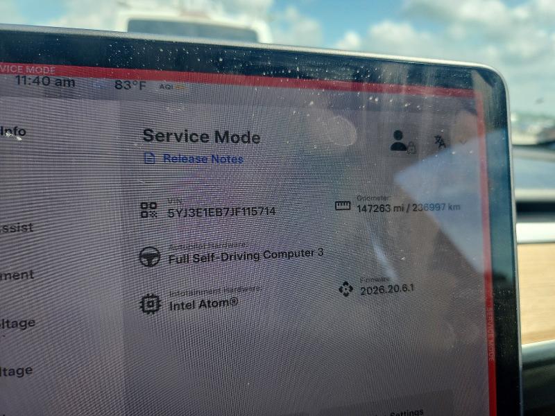 Aukcja sprzedaży 2018 Tesla Model 3, vin: 5YJ3E1EB7JF115714, numer aukcji: 62743246