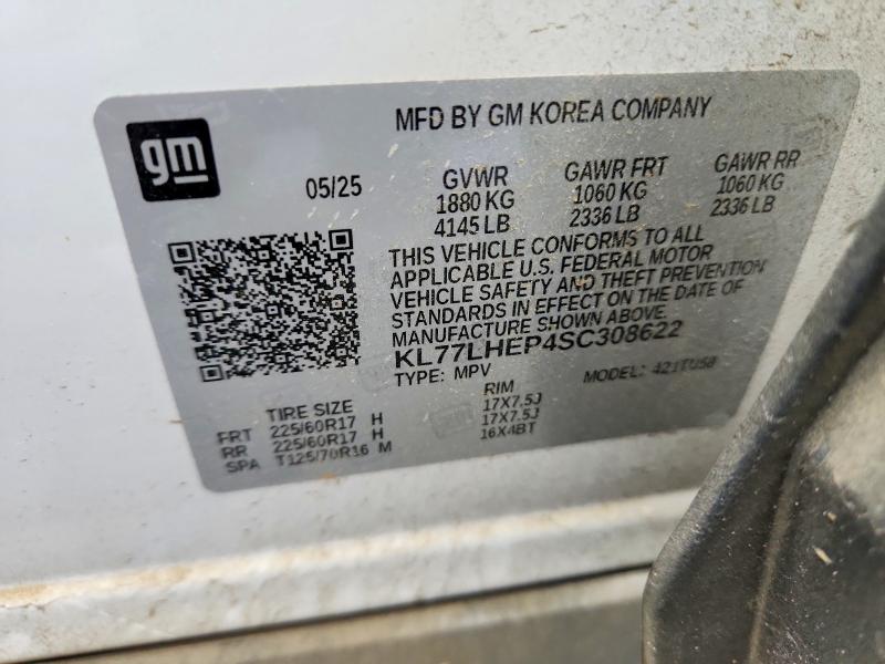 Aukcja sprzedaży 2025 Chevrolet Trax, vin: KL77LHEP4SC308622, numer aukcji: 64576266