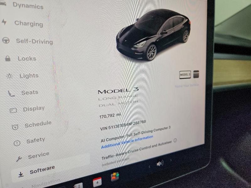2022 Tesla Model 3 მანქანა იყიდება აუქციონზე, vin: 5YJ3E1EB4NF288788, აუქციონის ნომერი: 63677206