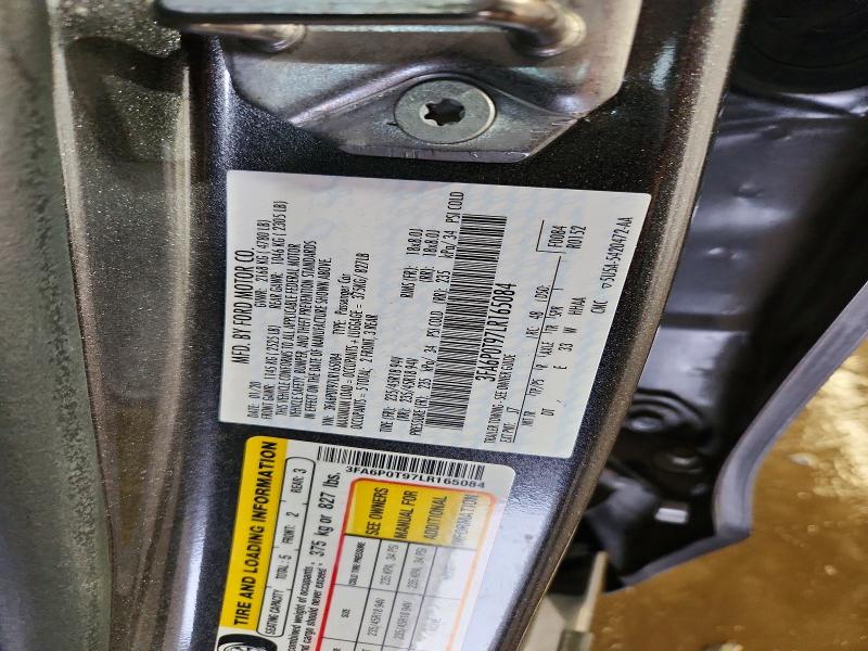 2020 Ford Fusion მანქანა იყიდება აუქციონზე, vin: 3FA6P0T97LR165084, აუქციონის ნომერი: 63896396