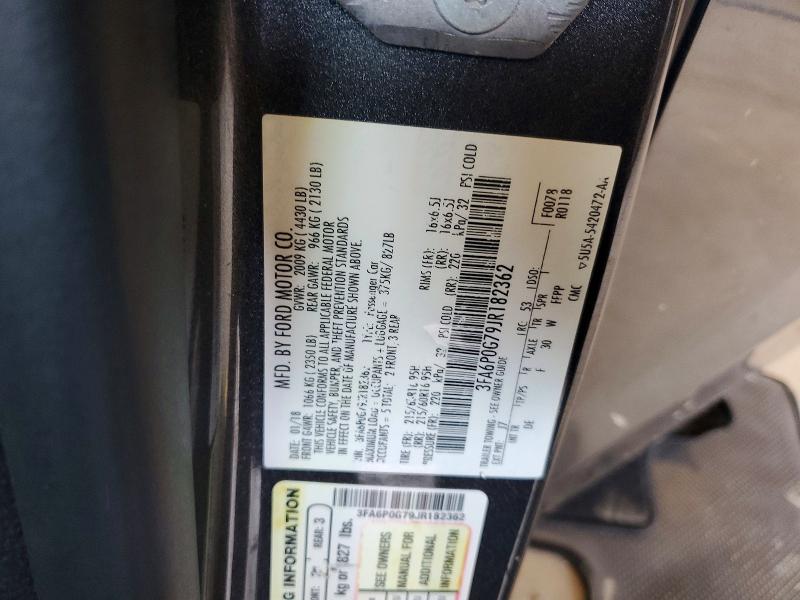 Aukcja sprzedaży 2018 Ford Fusion, vin: 3FA6P0G79JR182362, numer aukcji: 64380476