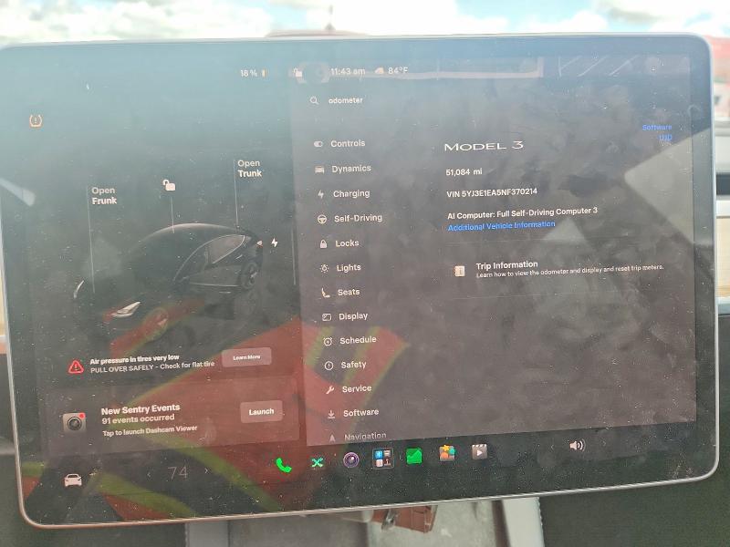 2022 Tesla Model 3 მანქანა იყიდება აუქციონზე, vin: 5YJ3E1EA5NF370214, აუქციონის ნომერი: 63897006