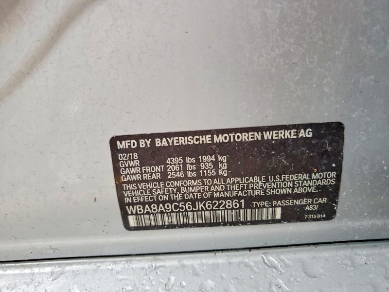 Aukcja sprzedaży 2018 Bmw 320, vin: WBA8A9C56JK622861, numer aukcji: 64215536