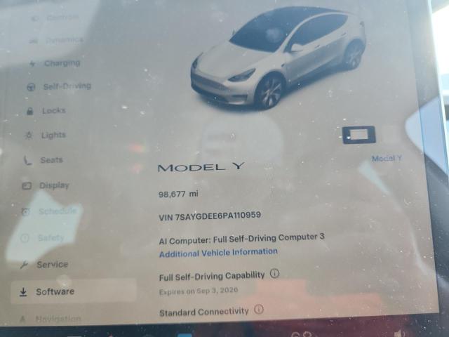 Продаж на аукціоні авто 2023 Tesla Model Y, vin: 7SAYGDEE6PA110959, номер лоту: 66616706