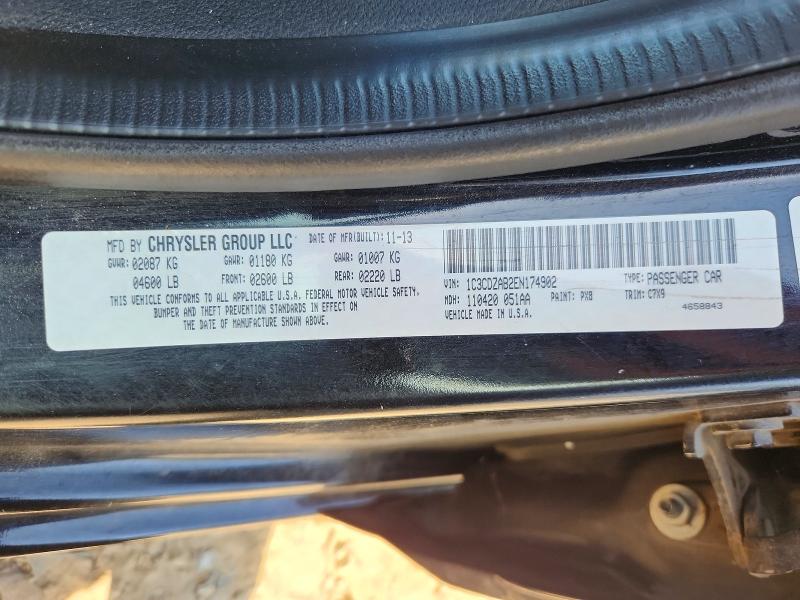 Aukcja sprzedaży 2014 Dodge Avenger, vin: 1C3CDZAB2EN174902, numer aukcji: 65712776