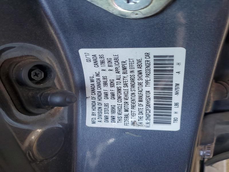 Aukcja sprzedaży 2017 Honda Civic, vin: 2HGFC2F5XHH524104, numer aukcji: 64804696