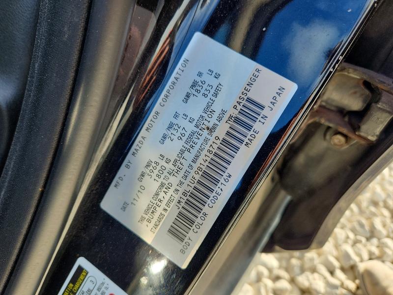 Aukcja sprzedaży 2011 Mazda 3, vin: JM1BL1UF9B1418719, numer aukcji: 61449186