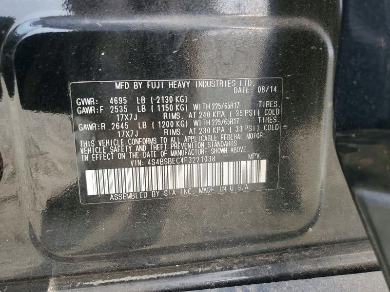 Продаж на аукціоні авто 2015 Subaru Outback, vin: 4S4BSBEC4F3221038, номер лоту: 65470226