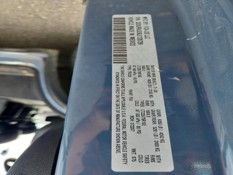 66937536 :رقم المزاد ، 3C6URVJG9LE128739 vin ، 2020 Ram Promaster 3500 مزاد بيع