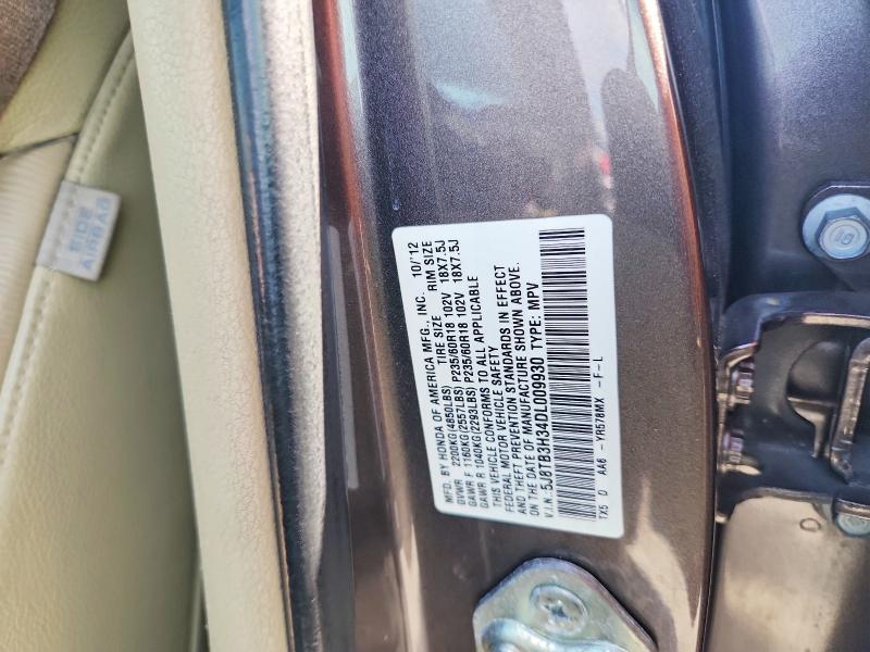 65445366 :رقم المزاد ، 5J8TB3H34DL009930 vin ، 2013 Acura Rdx مزاد بيع