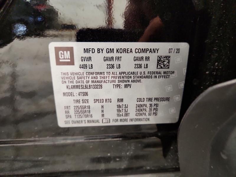 66485556 :رقم المزاد ، KL4MMESL6LB133228 vin ، 2020 Buick Encore Gx مزاد بيع