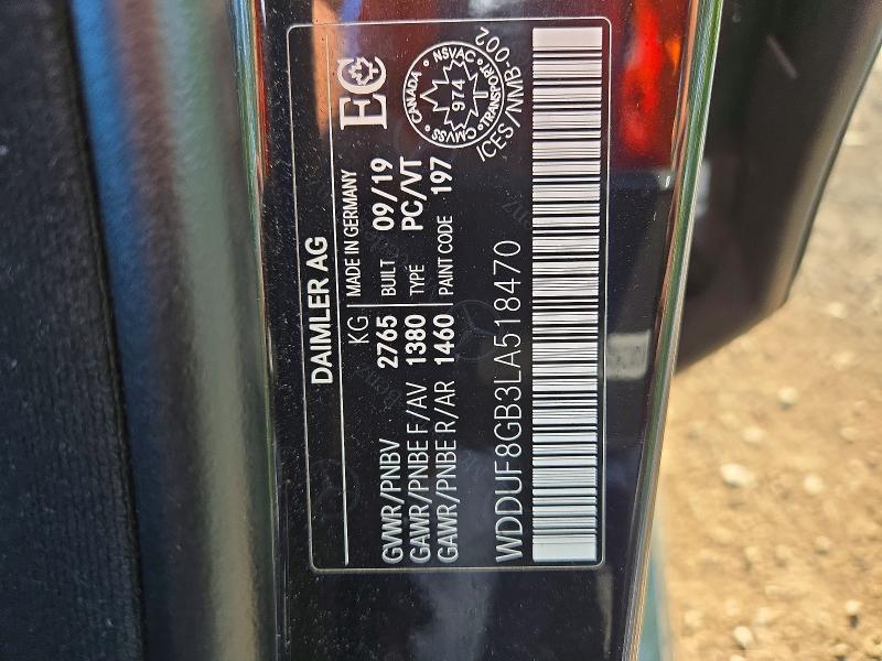 Auction sale of the 2020 Mercedes-benz S, vin: WDDUF8GB3LA518470, lot number: 64959536