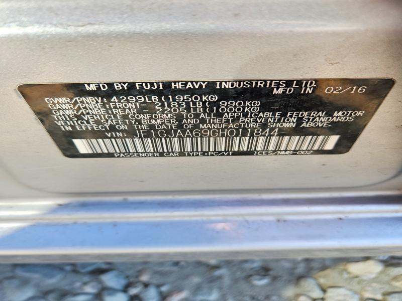 Продажа на аукционе авто 2016 Subaru Impreza, vin: JF1GJAA69GH011844, номер лота: 65928896