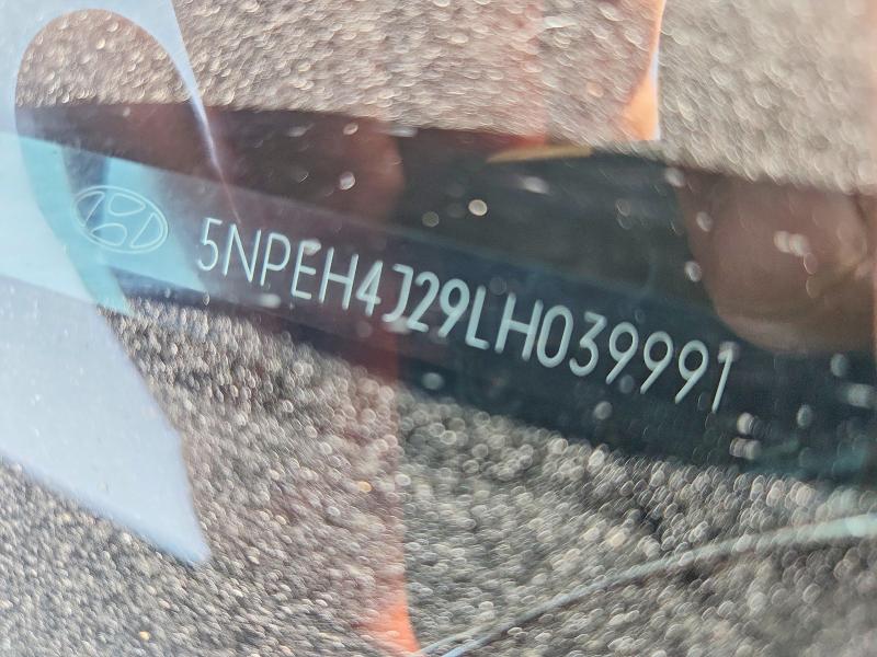 2020 Hyundai Sonata მანქანა იყიდება აუქციონზე, vin: 5NPEH4J29LH039991, აუქციონის ნომერი: 63864846