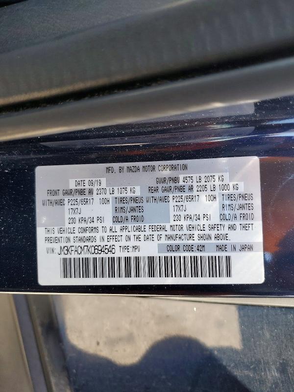 65018336 :رقم المزاد ، JM3KFACM7K0694546 vin ، 2019 Mazda Cx-5 مزاد بيع