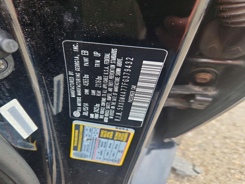 62313556 :رقم المزاد ، 5XXGM4A77FG379432 vin ، 2015 Kia Optima مزاد بيع