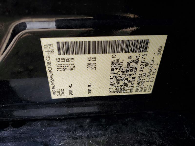 Aukcja sprzedaży 2020 Nissan Maxima, vin: 1N4AA6DV6LC362675, numer aukcji: 64818826