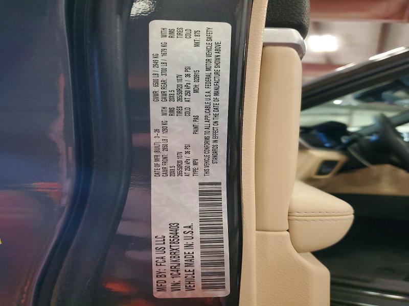 64943436 :رقم المزاد ، 1C4RJKBRXT8564403 vin ، 2026 Jeep Grand Cherokee مزاد بيع