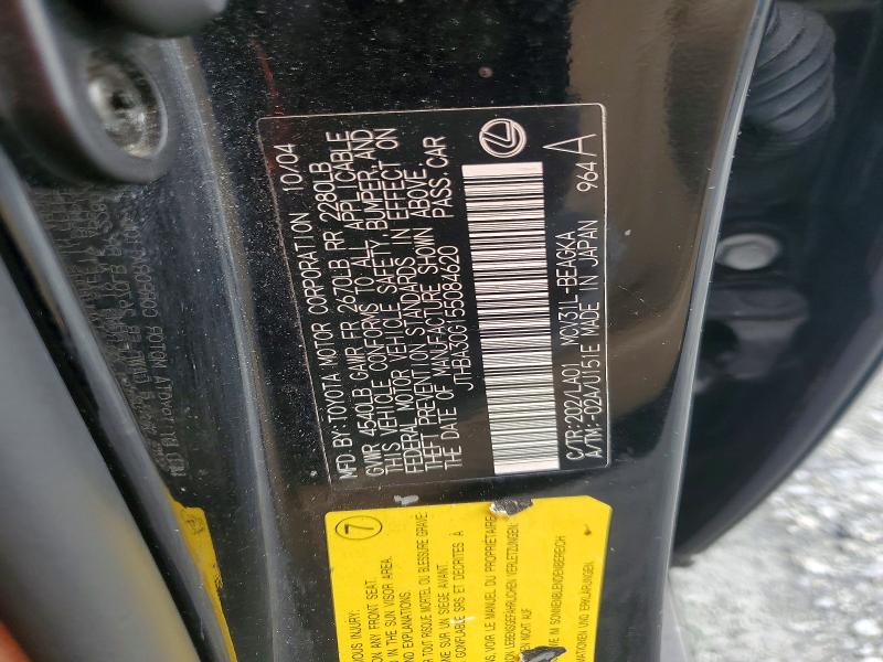 Aukcja sprzedaży 2005 Lexus Es, vin: JTHBA30G155084620, numer aukcji: 65840806