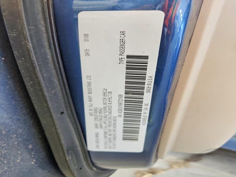 2008 Subaru Legacy მანქანა იყიდება აუქციონზე, vin: 4S3BL616987221606, აუქციონის ნომერი: 66505496