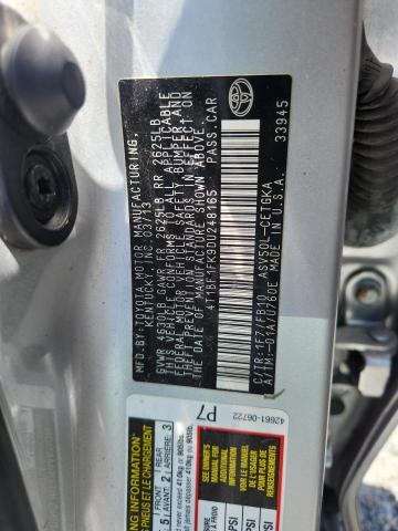 64754956 :رقم المزاد ، 4T1BF1FK9DU248165 vin ، 2013 Toyota Camry مزاد بيع