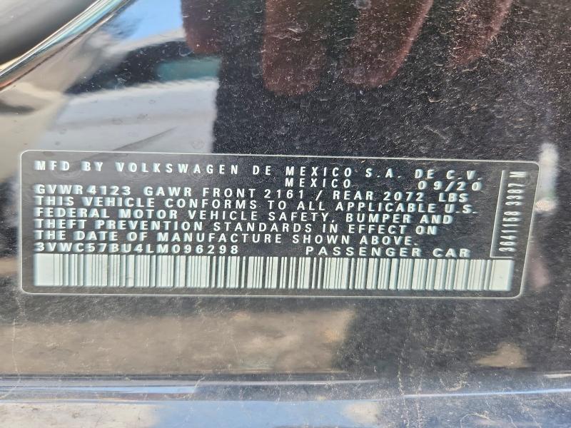 Aukcja sprzedaży 2020 Volkswagen Jetta, vin: 3VWC57BU4LM096298, numer aukcji: 64185786