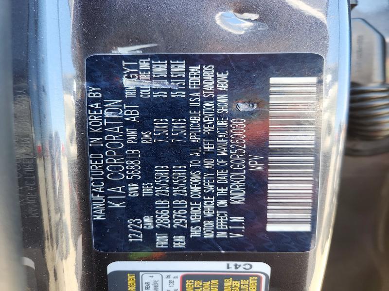 66295686 :رقم المزاد ، KNDRKDLG0R5260030 vin ، 2024 Kia Sorento مزاد بيع