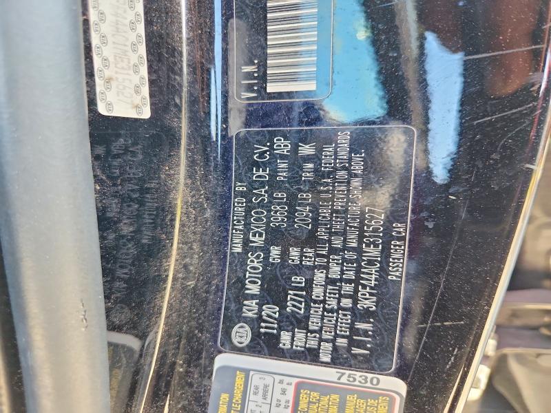 65536226 :رقم المزاد ، 3KPF44AC1ME315627 vin ، 2021 Kia Forte مزاد بيع