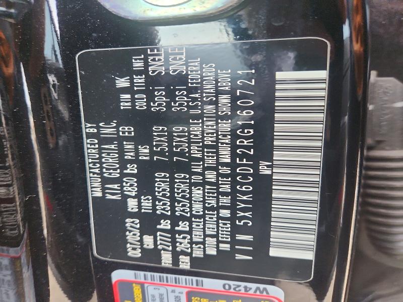 65671336 :رقم المزاد ، 5XYK6CDF2RG160721 vin ، 2024 Kia Sportage مزاد بيع