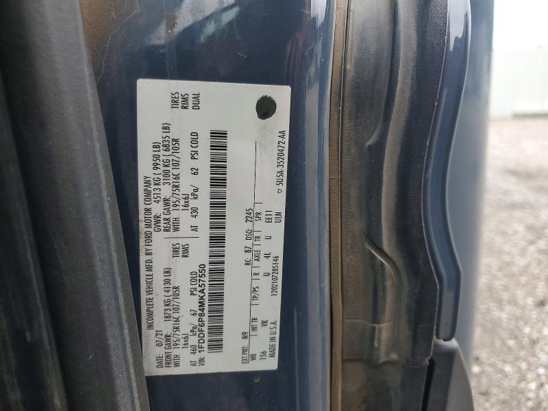 Aukcja sprzedaży 2021 Ford Transit, vin: 1FDDF6P84MKA57550, numer aukcji: 60793436