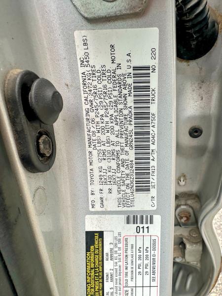 66983756 :رقم المزاد ، 5TELU42N36Z312484 vin ، 2006 Toyota Tacoma مزاد بيع